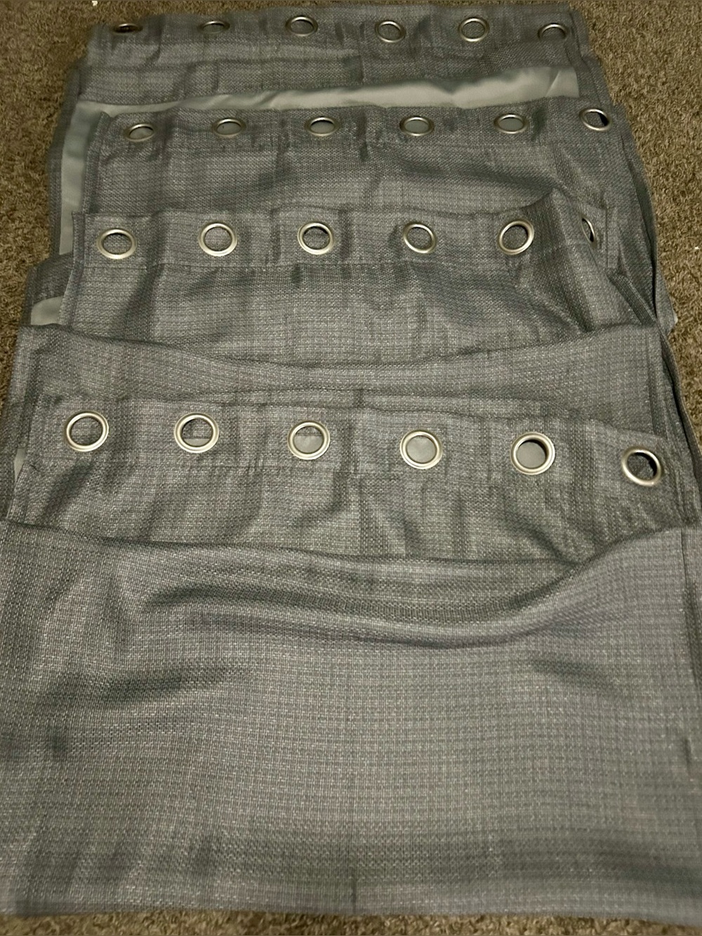 4> Gray Curtain Panels
